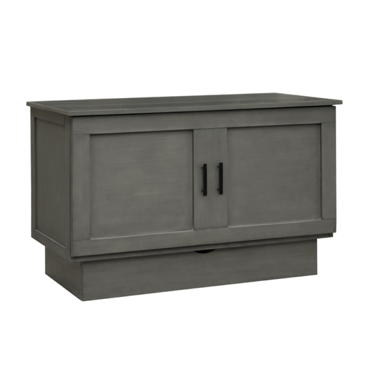 Dawson Queen Size Murphy Cabinet Bed in Grey