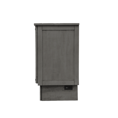 Dawson Queen Size Murphy Cabinet Bed in Grey