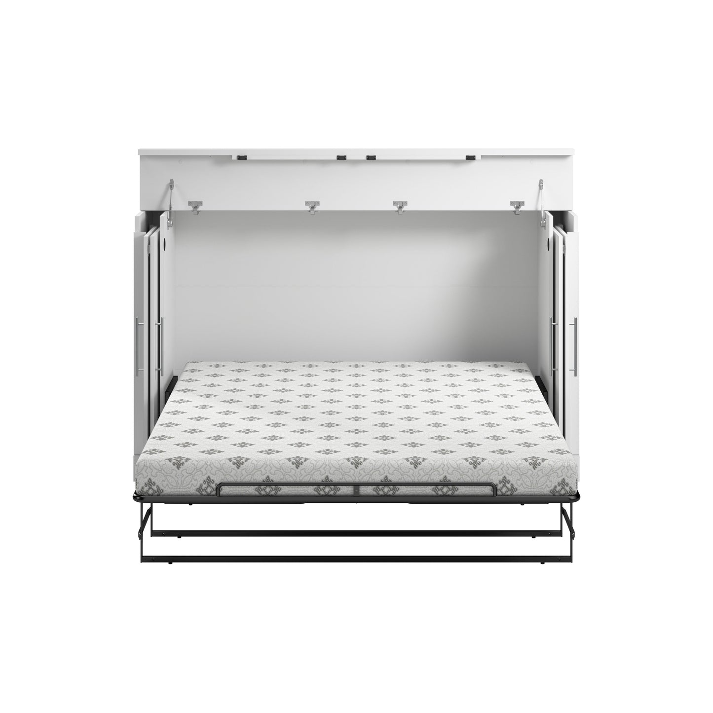 Modubox Nebula 75W Queen Cabinet Bed with Matteress in White