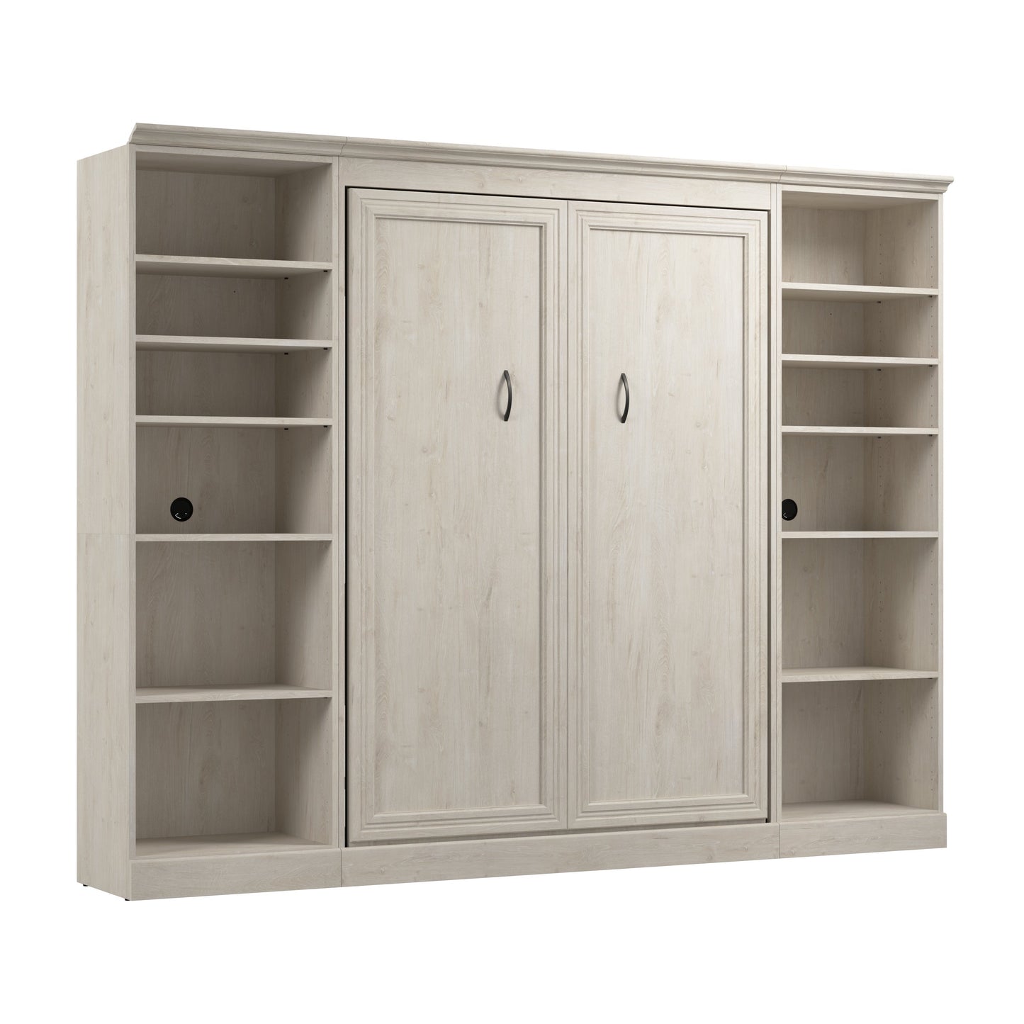 Versatile Full Murphy Wall Bed and 2 Storage Units - Available in 2 Colours