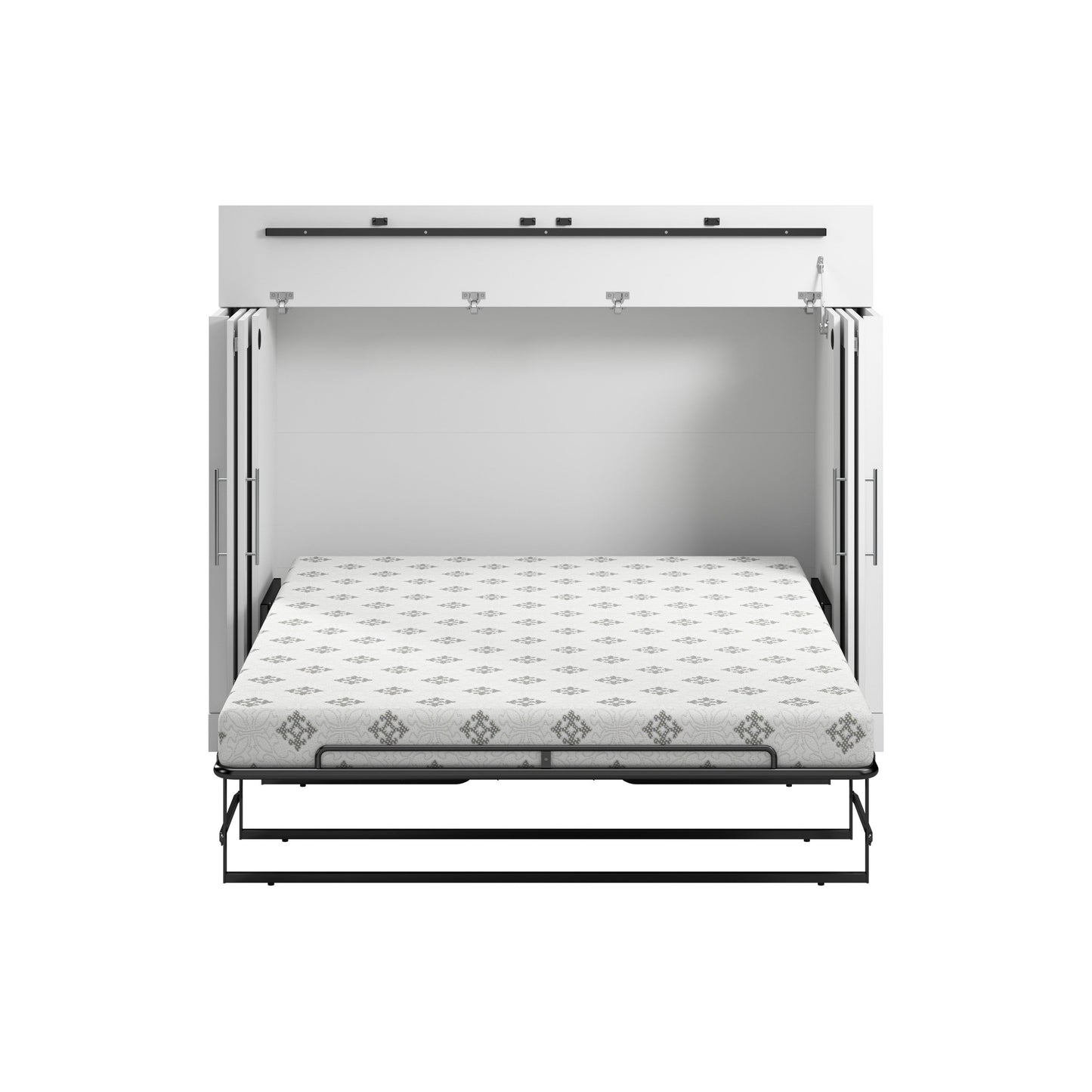 Modubox Pur 69W Full Cabinet Bed with Matteress in White