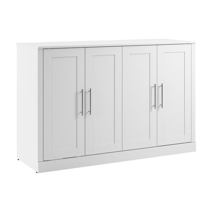 Modubox Pur 69W Full Cabinet Bed with Matteress in White