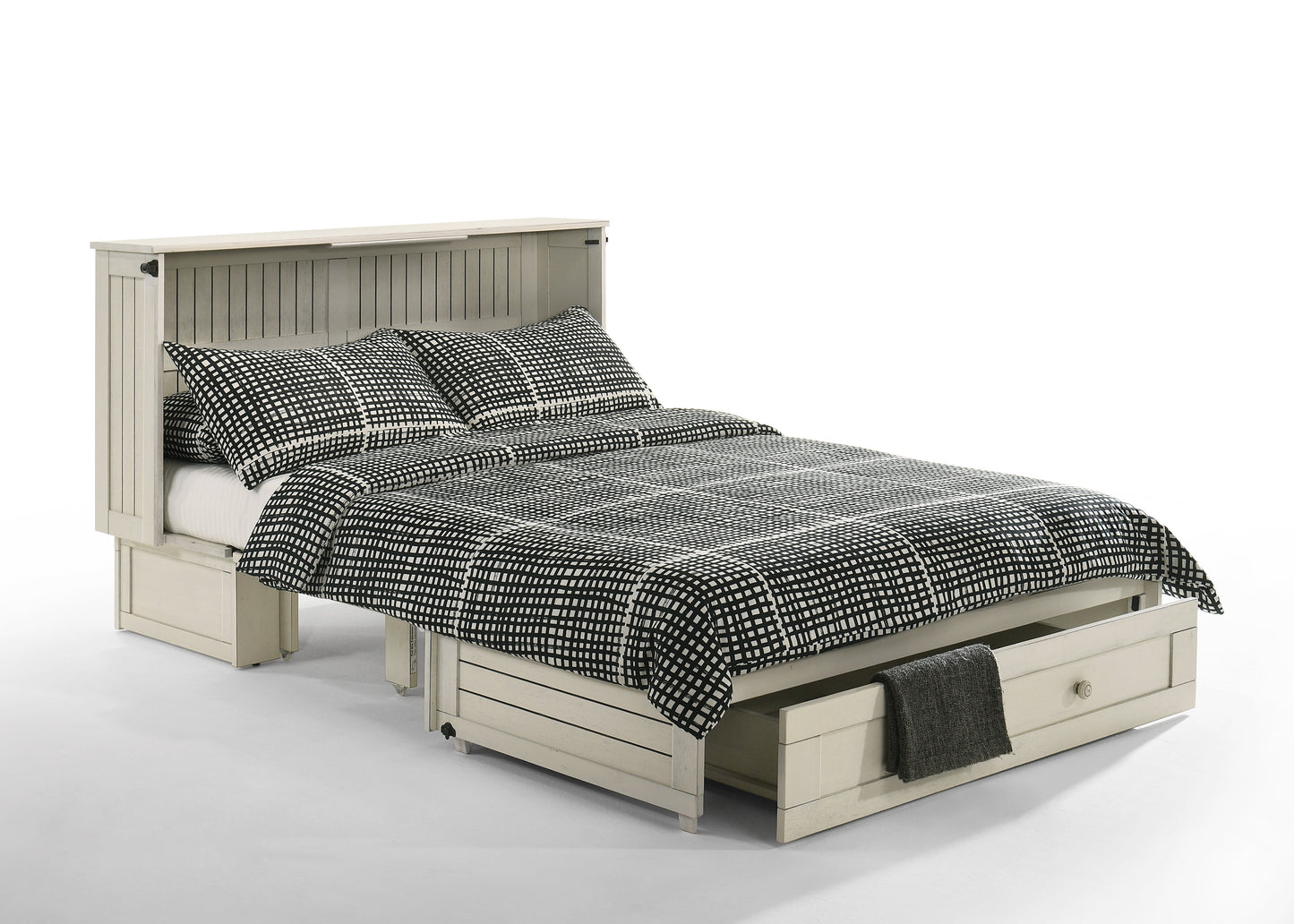 Daisy Murphy Cabinet Bed with Queen Gel Memory Foam Mattress - Available in 4 Colours