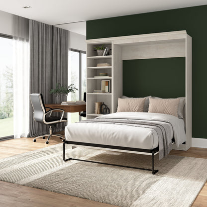 Versatile Full Murphy Wall Bed and 1 Storage Unit - Available in 2 Colours