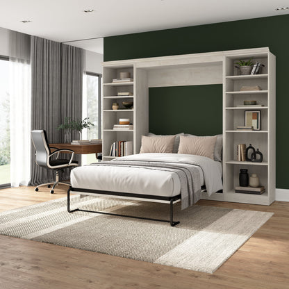 Versatile Full Murphy Wall Bed and 2 Storage Units - Available in 2 Colours