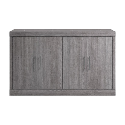 Modubox Nebula 75W Queen Cabinet Bed with Matteress in Bark Grey