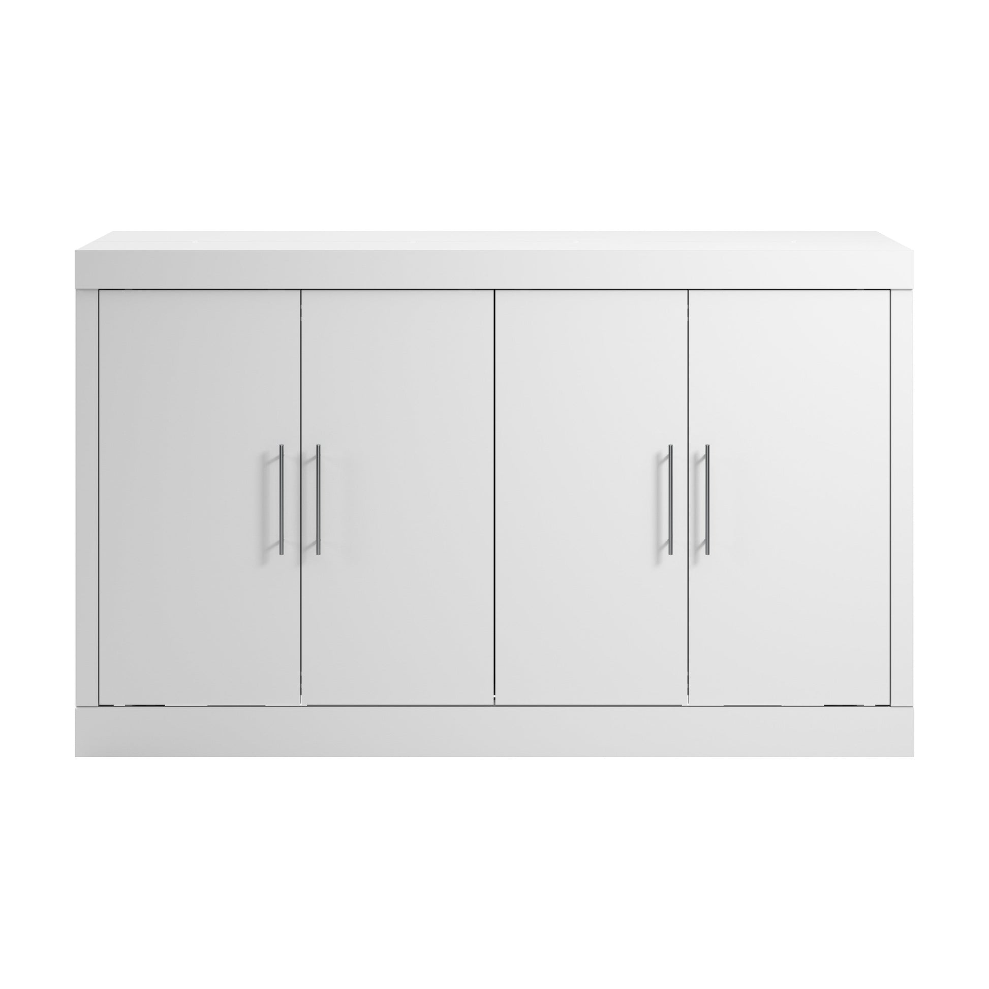 Modubox Nebula 75W Queen Cabinet Bed with Matteress in White