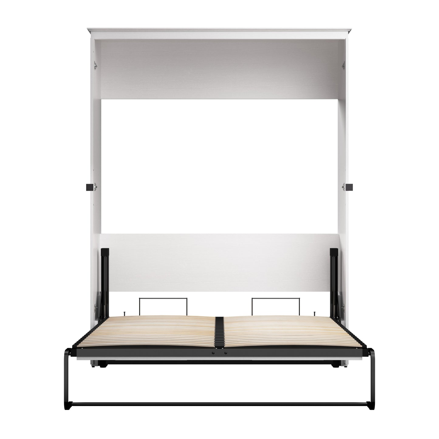 Modubox Key West 69W Queen Murphy Bed in Pure White Oak