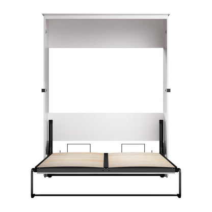 Modubox Key West 69W Queen Murphy Bed in Pure White Oak