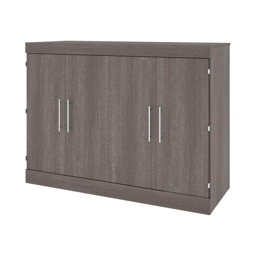 Modubox Murphy Chest Bark Grey Nebula Full Murphy Cabinet bed with Mattress - Bark Grey