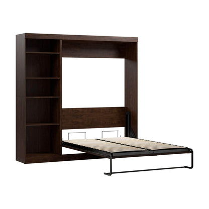 Modubox Murphy Wall Bed Chocolate Pur Full Murphy Full Bed with Storage Unit (84W) - Available in 3 Colours