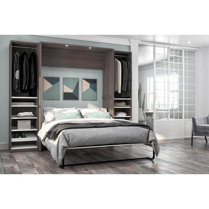 Modubox Murphy Wall Bed Cielo Full Murphy Wall Bed with 2 Storage Cabinets (98W) - Available in 2 Colours