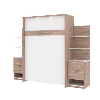 Modubox Murphy Wall Bed Cielo Full Murphy Wall Bed with Storage (98W) - Available in 2 Colours