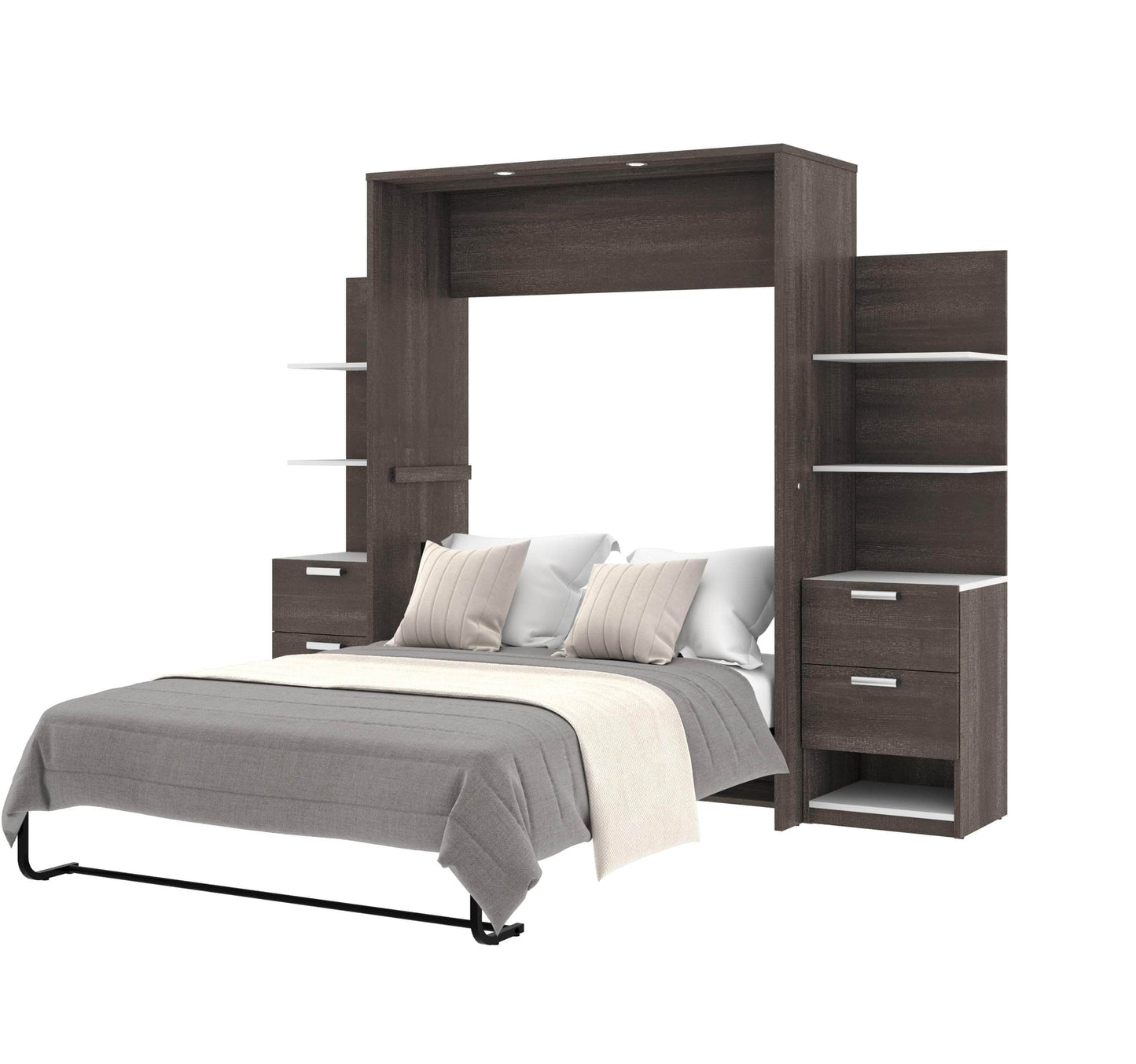 Modubox Murphy Wall Bed Cielo Full Murphy Wall Bed with Storage (98W) - Available in 2 Colours