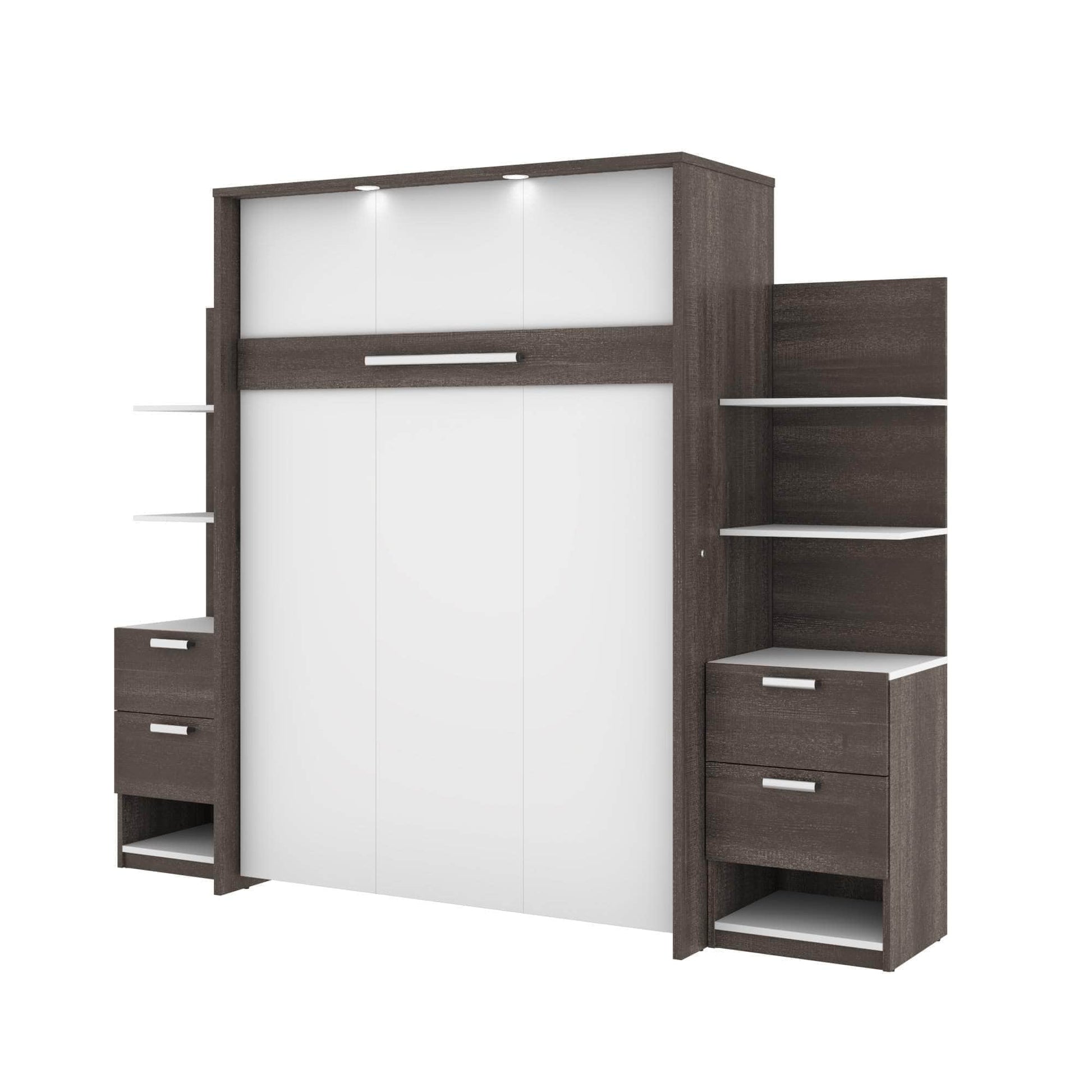 Modubox Murphy Wall Bed Cielo Full Murphy Wall Bed with Storage (98W) - Available in 2 Colours