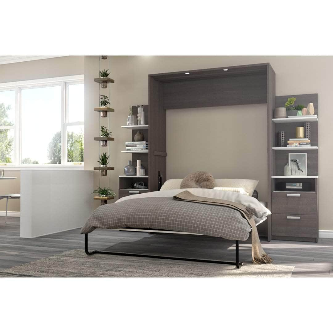 Modubox Murphy Wall Bed Cielo Full Murphy Wall Bed with Storage (98W) - Available in 2 Colours