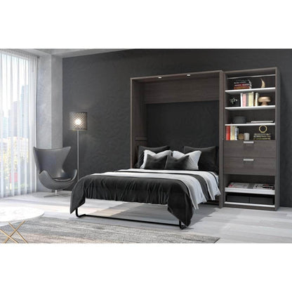 Modubox Murphy Wall Bed Cielo Full Murphy Wall Bed with Storage Cabinet (89W) - Available in 2 Colours