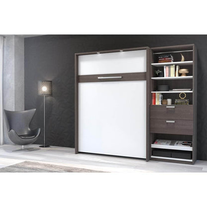 Modubox Murphy Wall Bed Cielo Full Murphy Wall Bed with Storage Cabinet (89W) - Available in 2 Colours