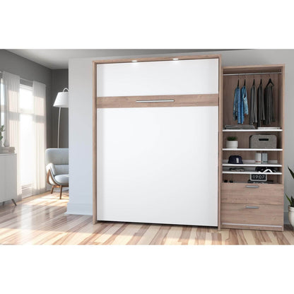 Modubox Murphy Wall Bed Cielo Queen Murphy Wall Bed and Storage Cabinet (95W) - Available in 2 Colours