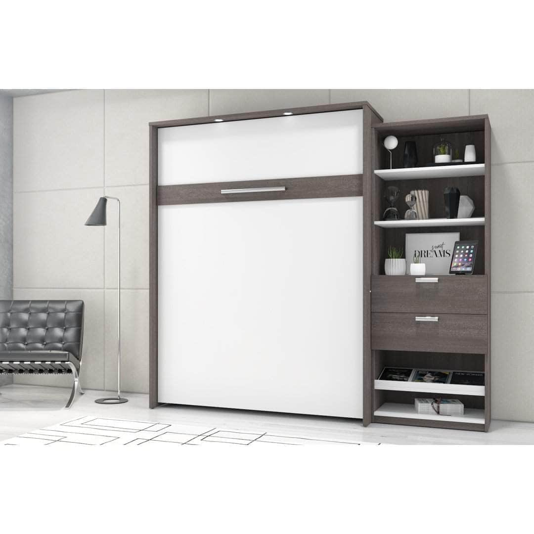 Modubox Murphy Wall Bed Cielo Queen Murphy Wall Bed and Storage Cabinet (95W) - Available in 2 Colours