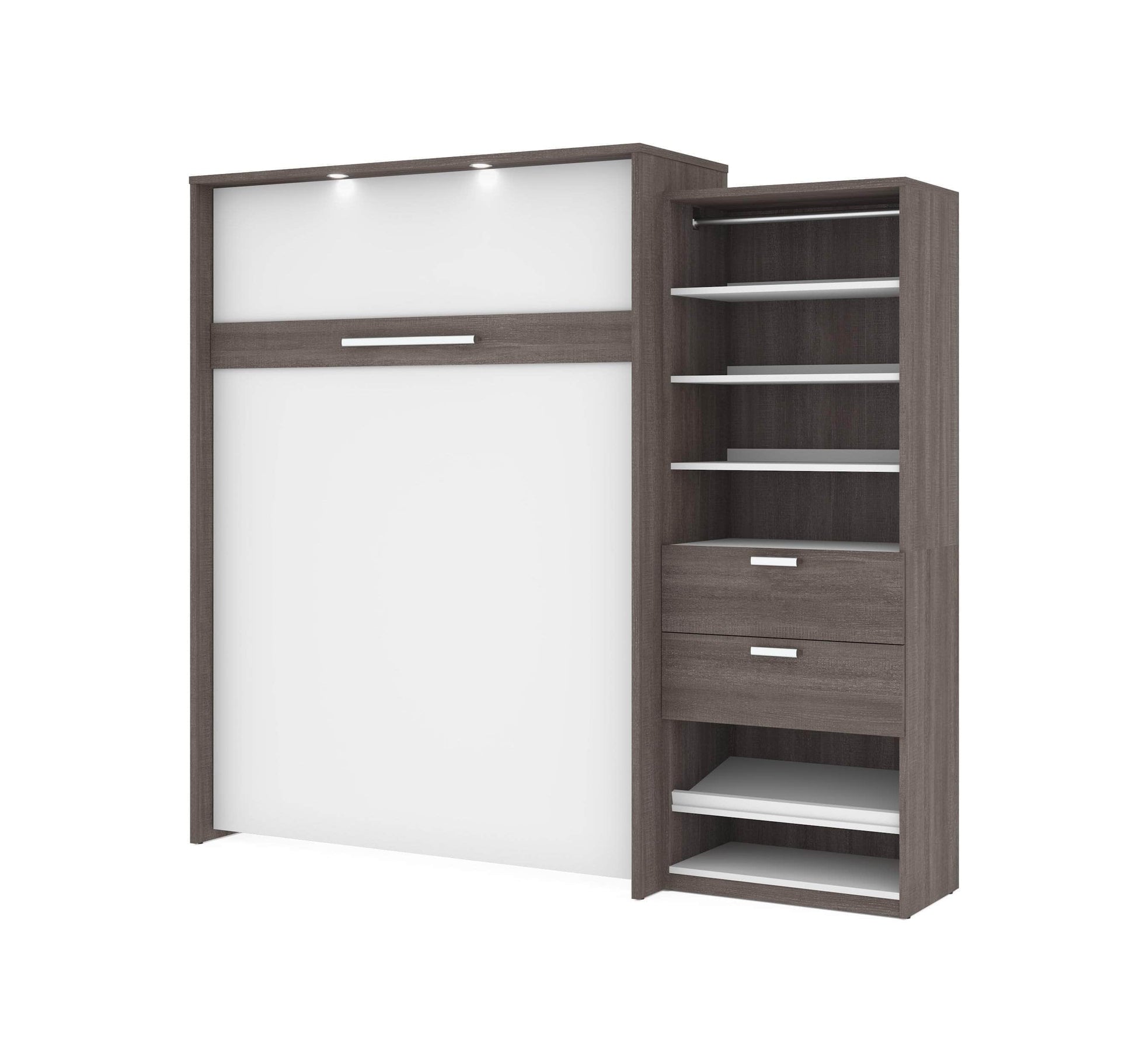 Modubox Murphy Wall Bed Cielo Queen Murphy Wall Bed and Storage Cabinet (95W) - Available in 2 Colours