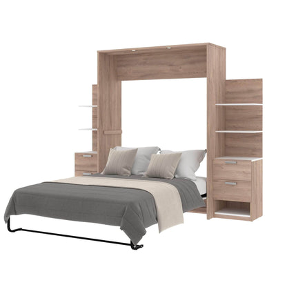 Modubox Murphy Wall Bed Cielo Queen Murphy Wall Bed with Storage (104W) - Available in 2 Colours