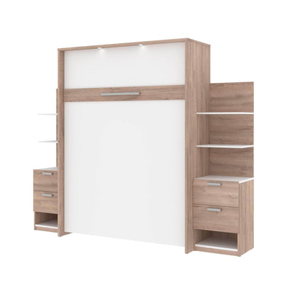 Modubox Murphy Wall Bed Cielo Queen Murphy Wall Bed with Storage (104W) - Available in 2 Colours