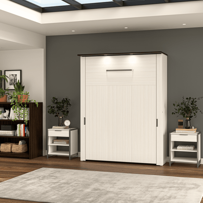 Modubox Murphy Wall Bed Lumina Queen Size Wall Murphy Bed - Available in 2 Colours