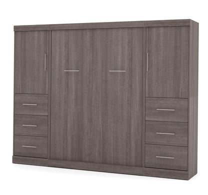 Modubox Murphy Wall Bed Nebula Full Murphy Wall Bed and 2 Storage Units with Drawers (109W) - Available in 3 Colours