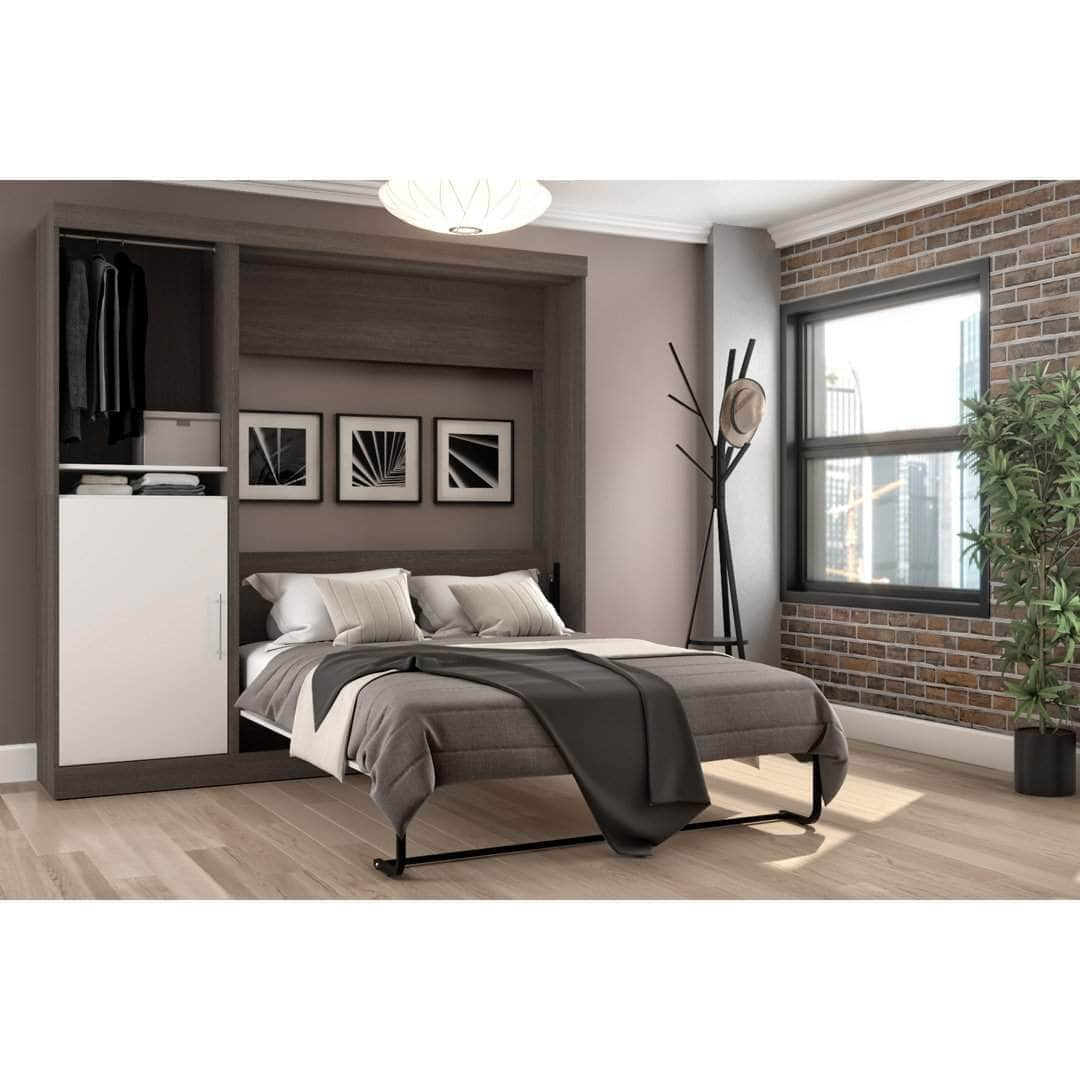 Modubox Murphy Wall Bed Nebula Full Murphy Wall Bed with Storage Unit (84W) - Available in 3 Colours