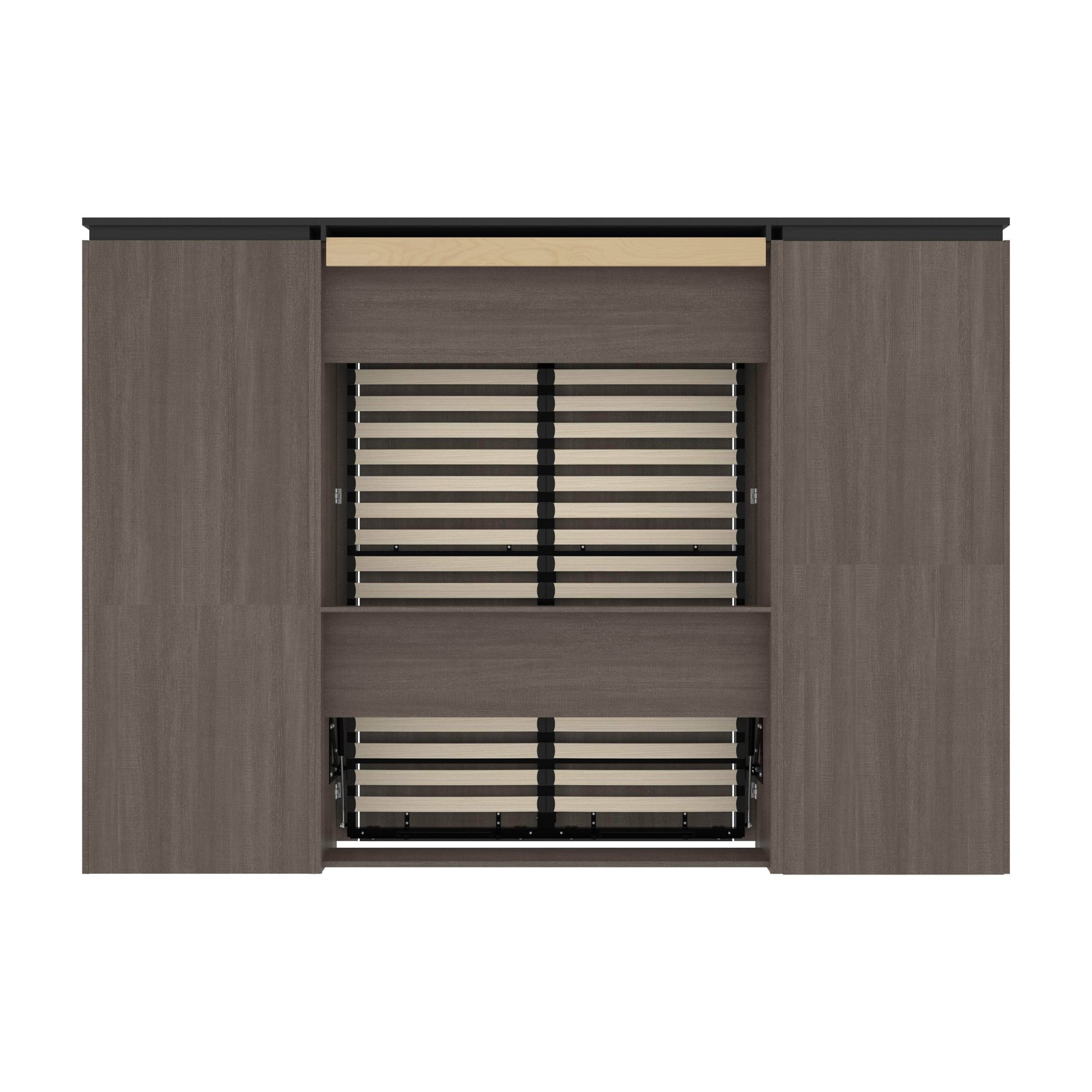 Modubox Murphy Wall Bed Orion 118"W Full Murphy Wall Bed with Multifunctional Storage - Available in 2 Colours