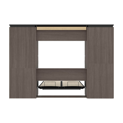 Modubox Murphy Wall Bed Orion 118"W Full Murphy Wall Bed with Multifunctional Storage - Available in 2 Colours