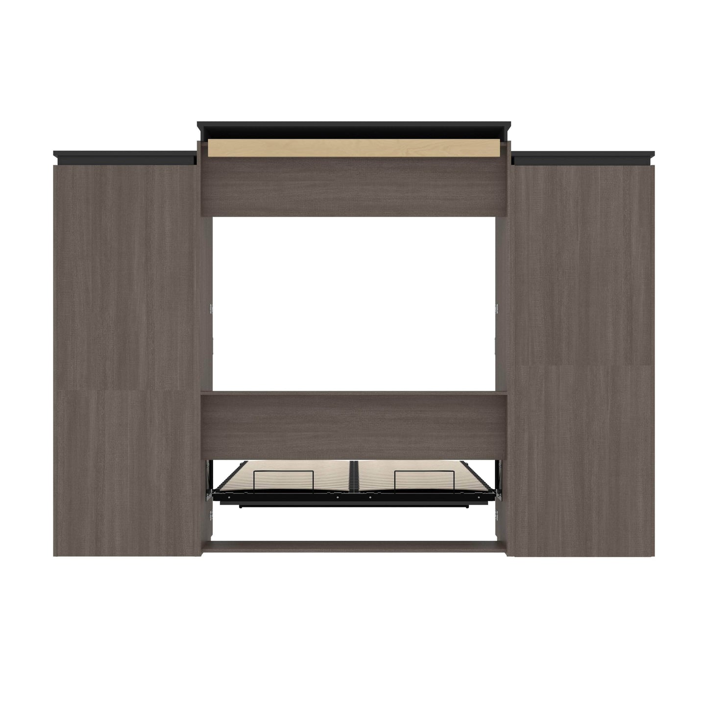 Modubox Murphy Wall Bed Orion 124"W Queen Murphy Wall Bed with Multifunctional Storage - Available in 2 Colours