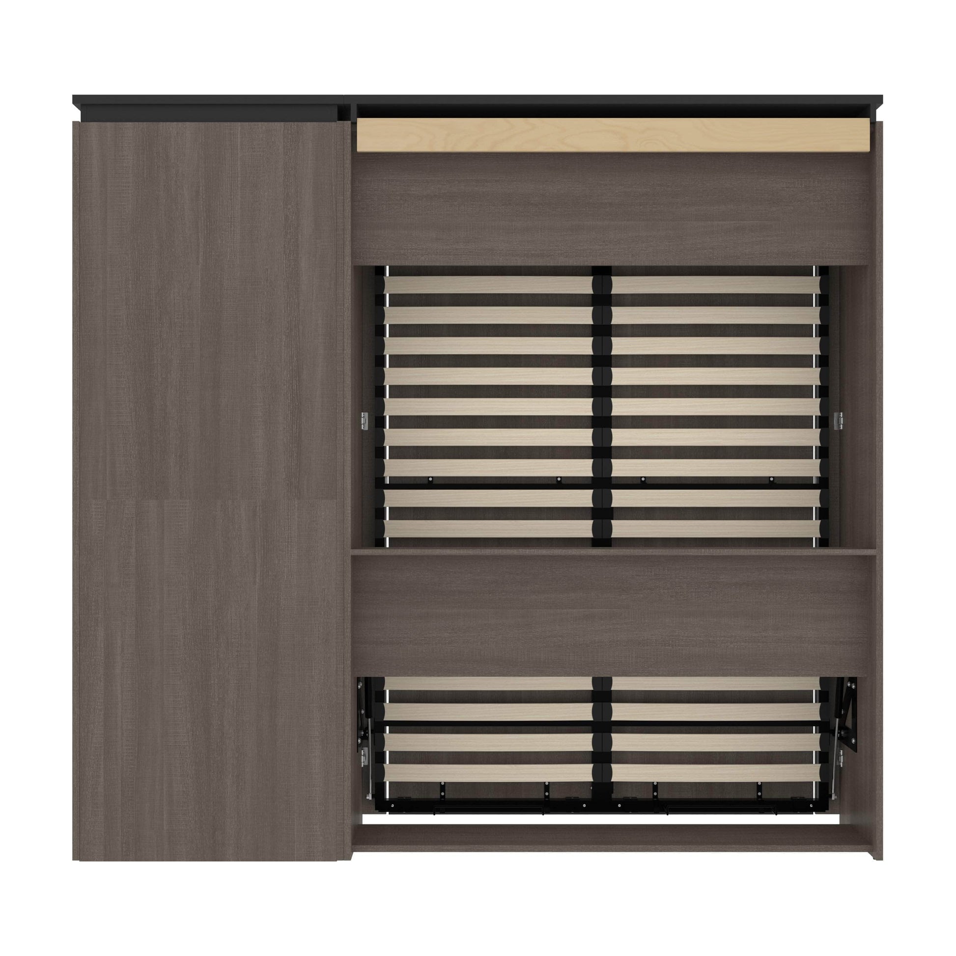 Modubox Murphy Wall Bed Orion Full Murphy Wall Bed with Shelving Unit and Drawers - Available in 2 Colours