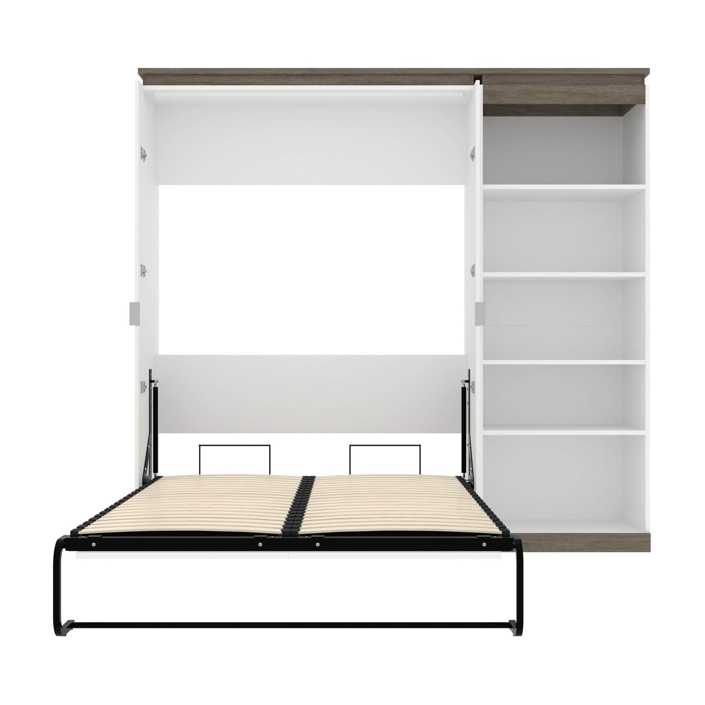 Modubox Murphy Wall Bed Orion Full Murphy Wall Bed With Shelving Unit - Available in 2 Colours