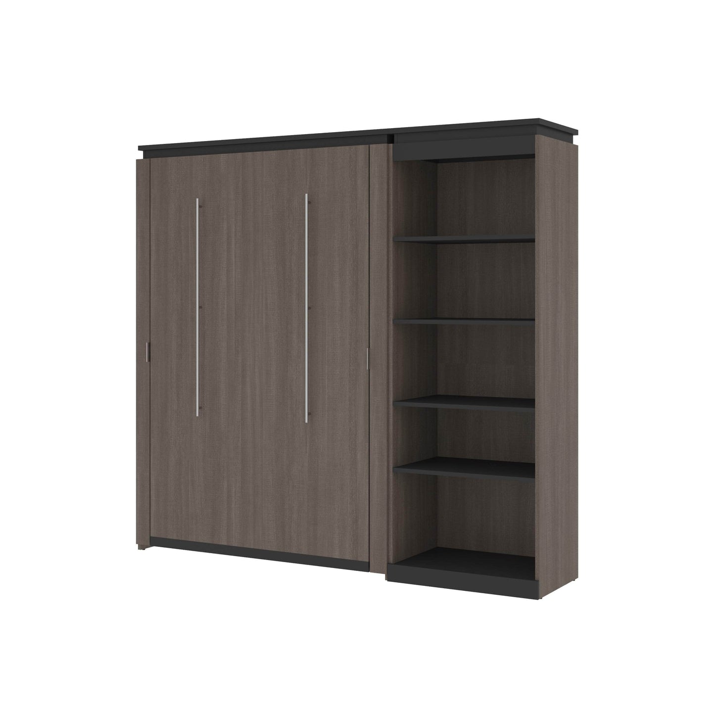 Modubox Murphy Wall Bed Orion Full Murphy Wall Bed With Shelving Unit - Available in 2 Colours