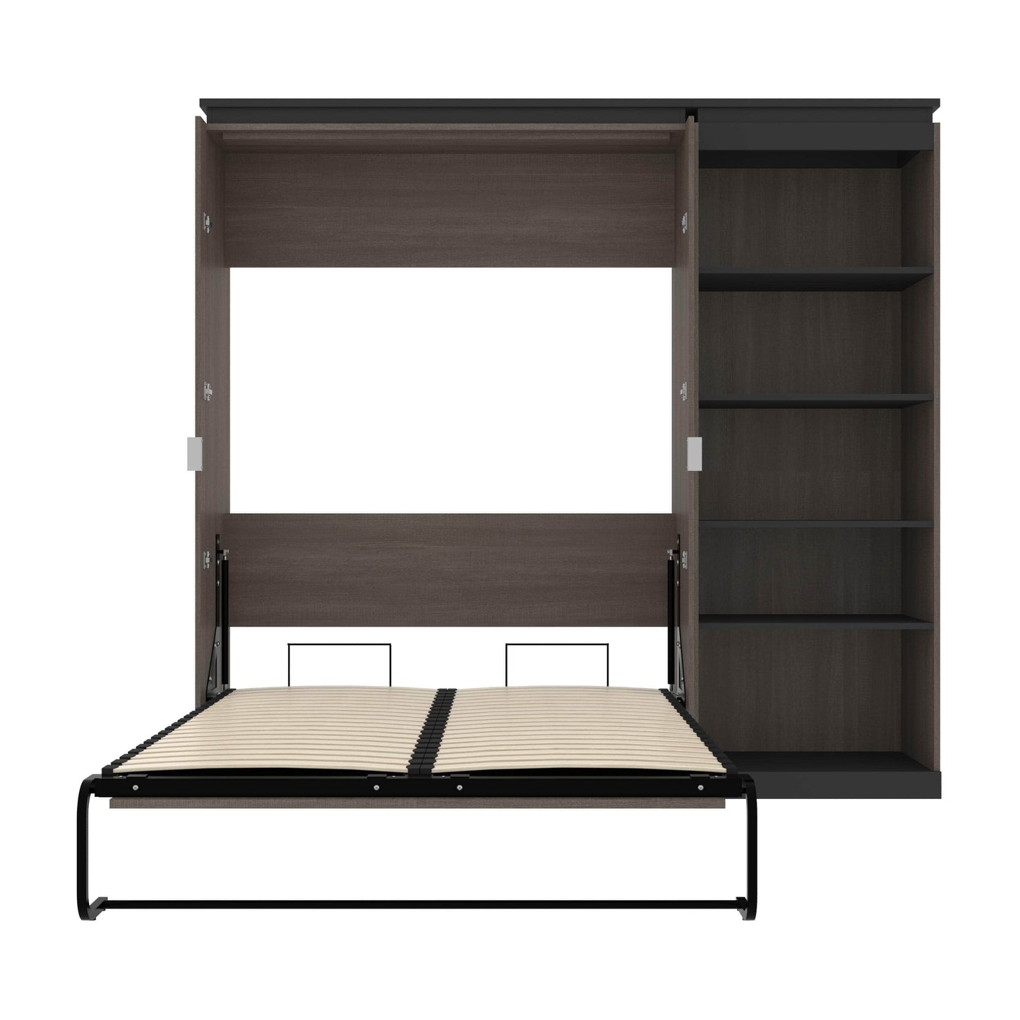 Modubox Murphy Wall Bed Orion Full Murphy Wall Bed With Shelving Unit - Available in 2 Colours