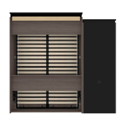 Modubox Murphy Wall Bed Orion Queen Murphy Wall Bed and Shelving Unit with Fold-Out Desk (95W) - Available in 2 Colours