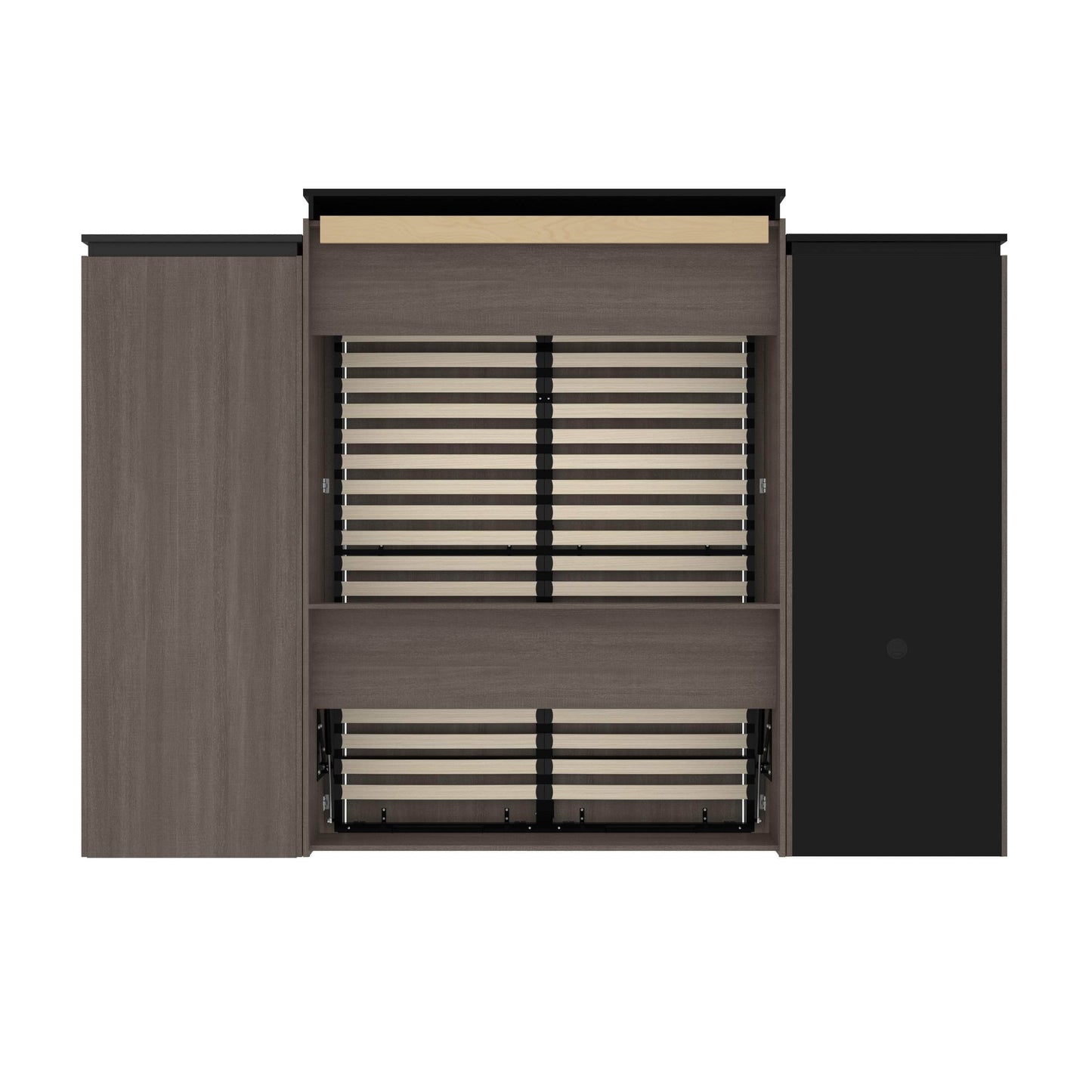 Modubox Murphy Wall Bed Orion Queen Murphy Wall Bed with Shelving and Fold-Out Desk (125W) - Available in 2 Colours