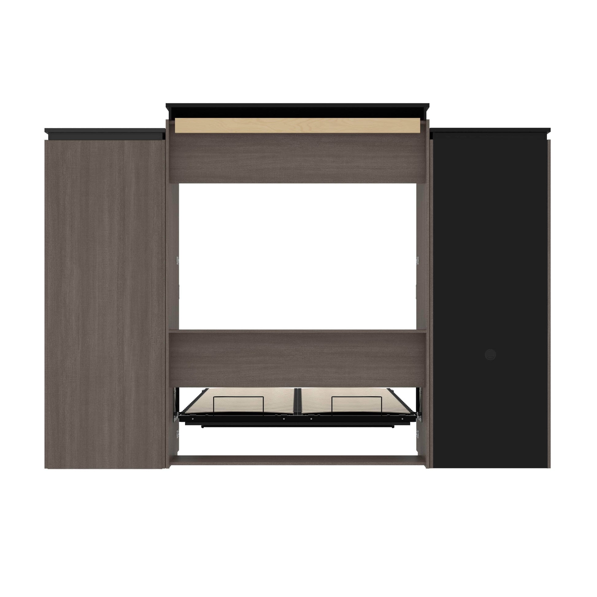 Modubox Murphy Wall Bed Orion Queen Murphy Wall Bed with Shelving and Fold-Out Desk (125W) - Available in 2 Colours