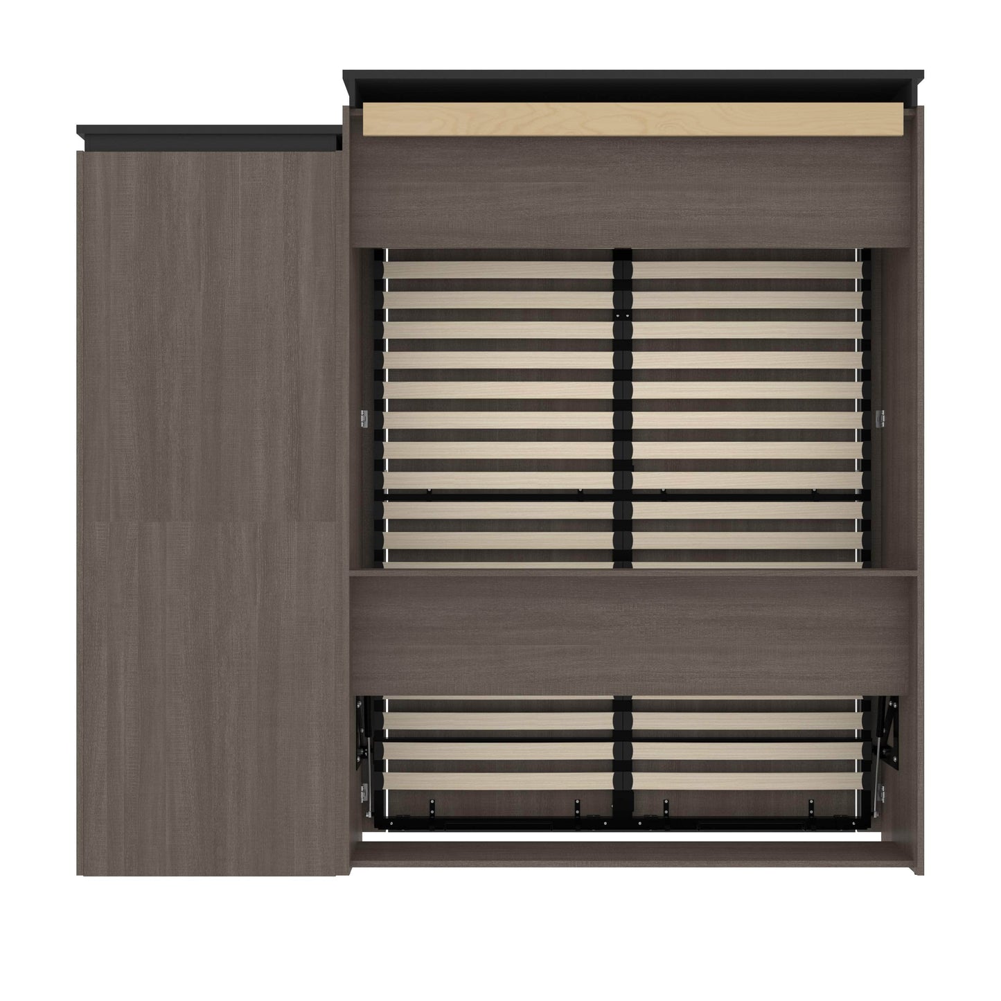 Modubox Murphy Wall Bed Orion Queen Murphy Wall Bed with Shelving Unit and Drawers - Available in 2 Colours