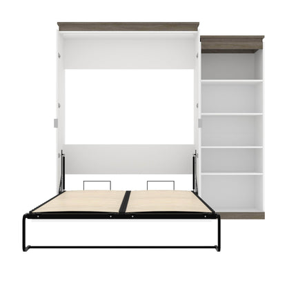 Modubox Murphy Wall Bed Orion Queen Murphy Wall Bed with Shelving Unit - Available in 2 Colours