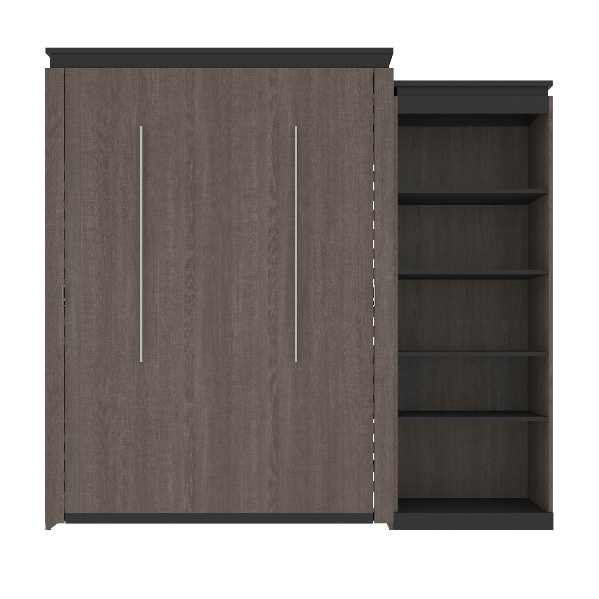 Modubox Murphy Wall Bed Orion Queen Murphy Wall Bed with Shelving Unit - Available in 2 Colours