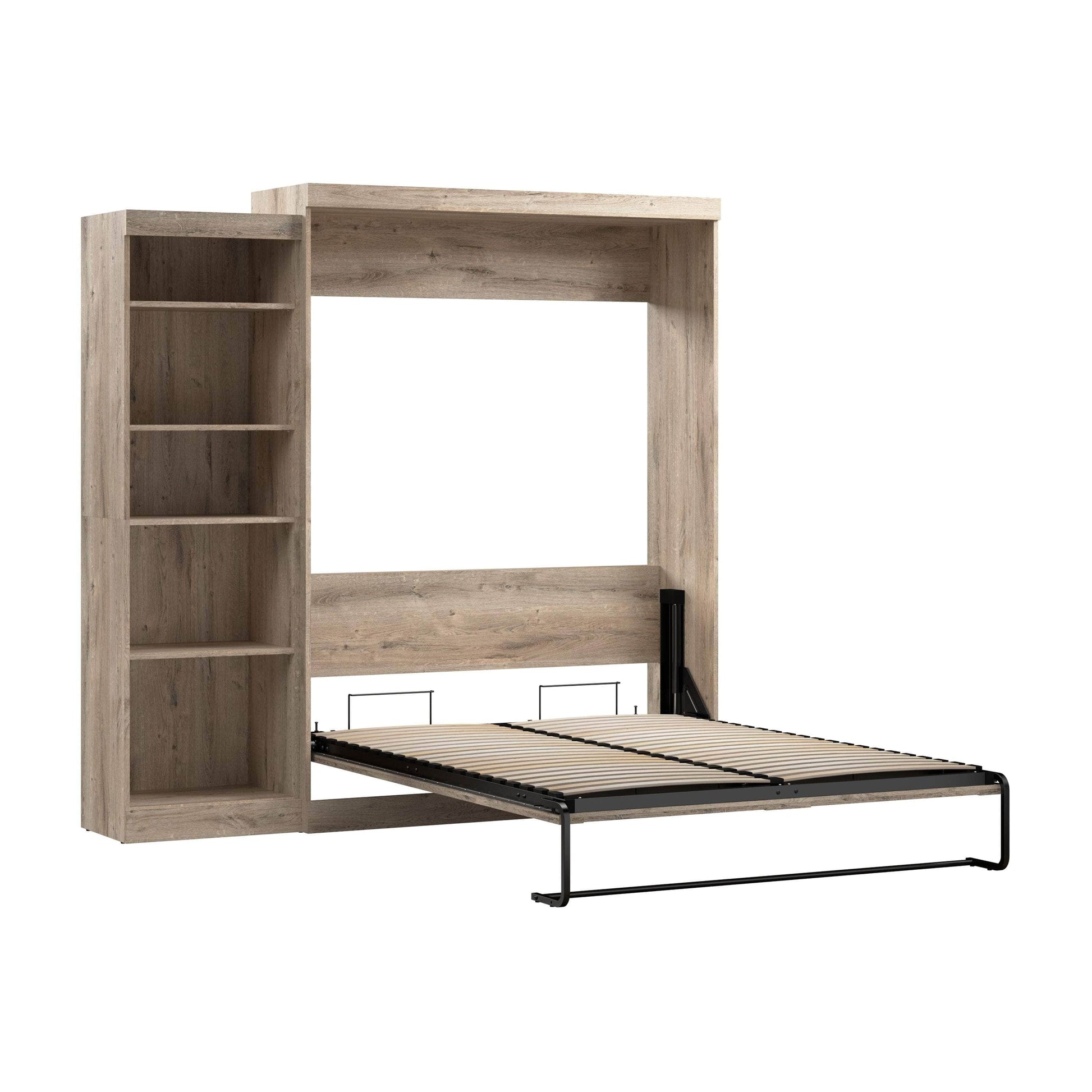 Modubox Murphy Wall Bed Pur 90" Queen Size Murphy Wall Bed with Storage Unit - Available in 7 Colours