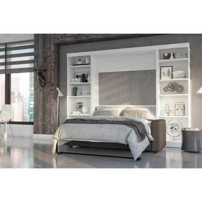 Modubox Murphy Wall Bed Pur Full Murphy Wall Bed, 2 Storage Units and a Sofa - Available in 2 Colours