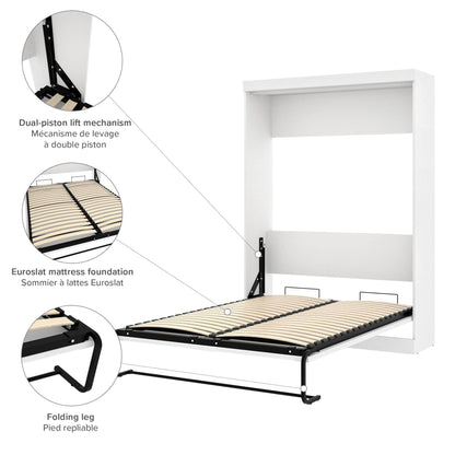 Modubox Murphy Wall Bed Pur Full Murphy Wall Bed, 2 Storage Units and a Sofa - Available in 2 Colours