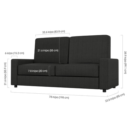 Modubox Murphy Wall Bed Pur Queen Murphy Wall Bed, 2 Storage Units and a Sofa (115“) - Available in 2 Colours