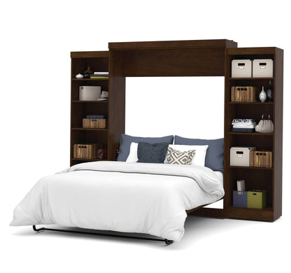 Modubox Murphy Wall Bed Pur Queen Murphy Wall Bed and 2 Storage Units (115W) - Available in 3 Colours