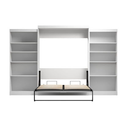 Modubox Murphy Wall Bed Pur Queen Murphy Wall Bed and 2 Storage Units (136”) - Available in 2 Colours