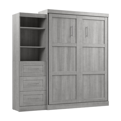 Modubox Murphy Wall Bed Pur Queen Murphy Wall Bed and Storage Unit with Drawers (90W) - Available in 7 Colours